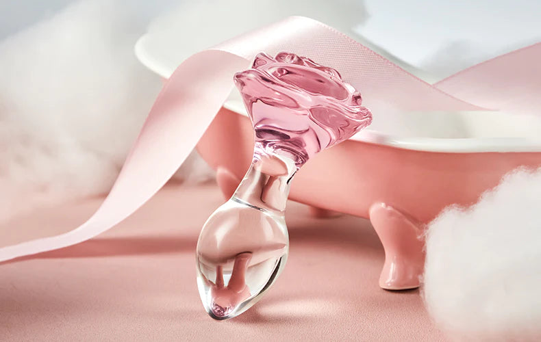 Voor mannen en vrouwen Rose Shapored Analplug
