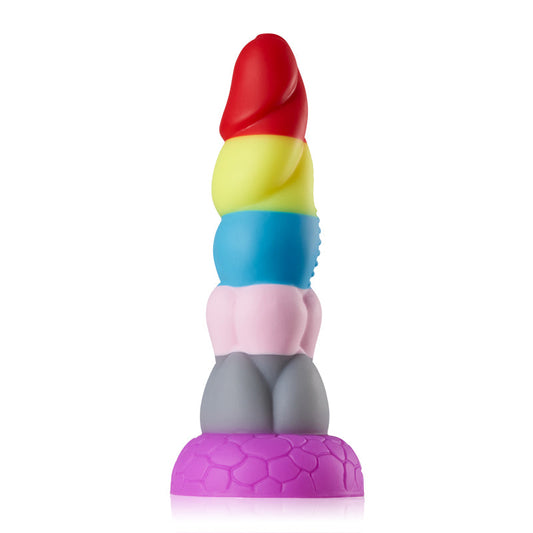 Dildo arcobaleno grande con ventosa