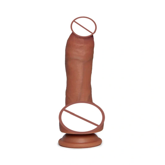 Dildo realistico con testicoli paffuti 3,5 cm