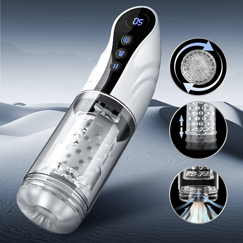 【Big sale this week only】Multifunctionele LCD Masturbator Cup met stem